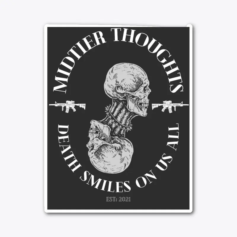 Deaths Smile Sticker